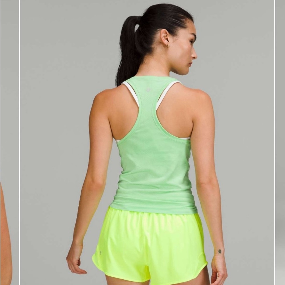 Green Lululemon tank top size 6